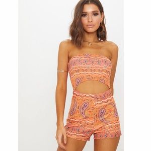Strapless Cutout PrettyLittleThing Romper
